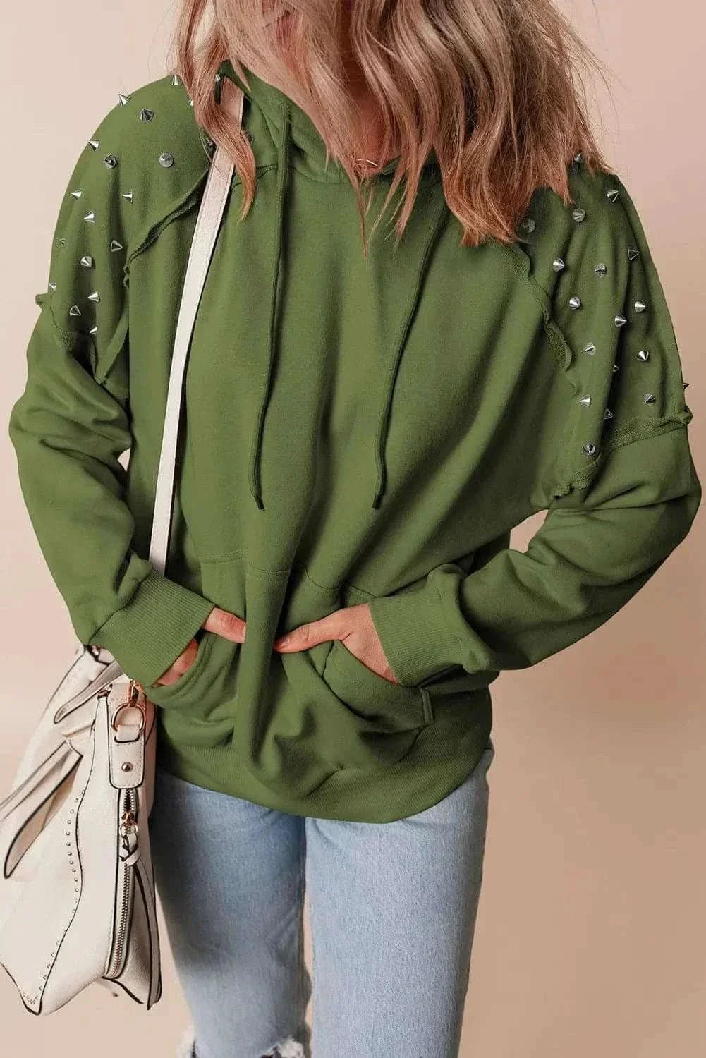 Stylish Long Sleeve Drawstring Hoodie - Love Salve